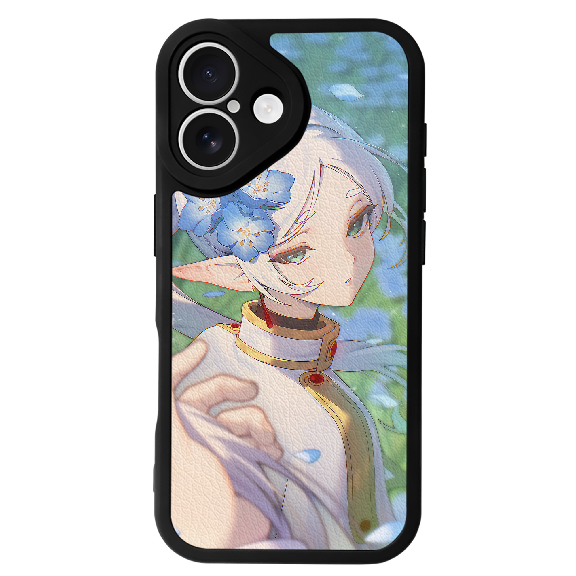 （画像用） 葬送のフリーレン Frieren 【iPhone 16シリーズ対応】シリコンスマホケース（レザー調） 材質：シリコン